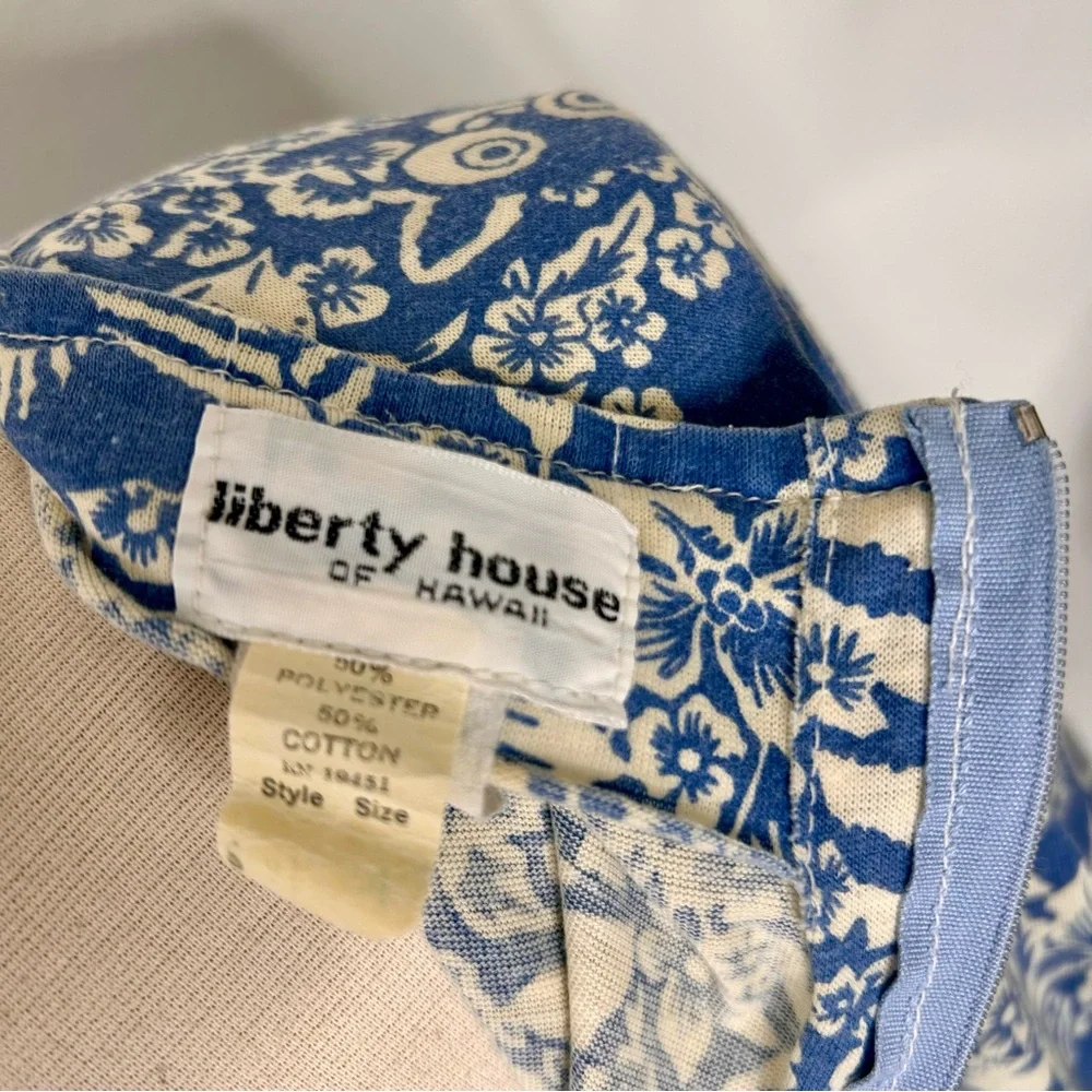 Vintage Liberty House of Hawaii lemur print caftan - Picture 5 of 6